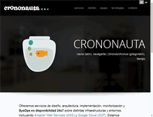 Tablet Screenshot of crononauta.com